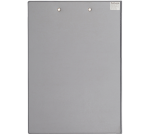Maul A4 portrait clipboard with flap and silver-gray pen ball