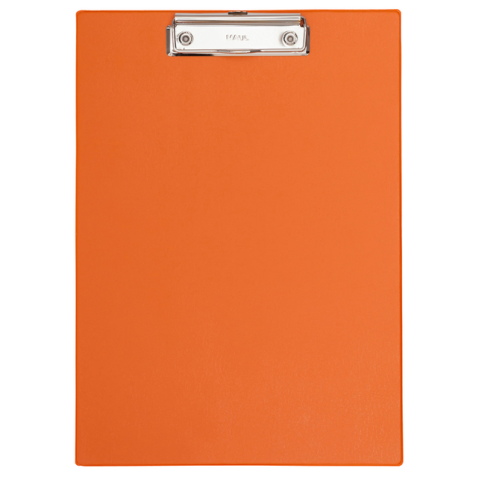 Porte-bloc Maul A4 portrait PVC néon orange
