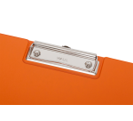 Porte-bloc à rabat Maul A4 portrait avec boucle-stylo PVC néon orange