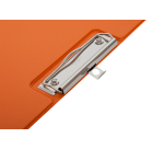 Porte-bloc à rabat Maul A4 portrait avec boucle-stylo PVC néon orange