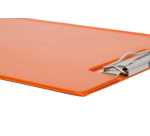 Porte-bloc à rabat Maul A4 portrait avec boucle-stylo PVC néon orange