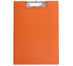 Porte-bloc à rabat Maul A4 portrait avec boucle-stylo PVC néon orange