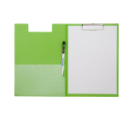 Maul A4 Portrait Clipboard with Flap and Pen Loop, Neon Green PVC