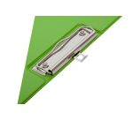Maul A4 Portrait Clipboard with Flap and Pen Loop, Neon Green PVC