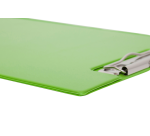 Maul A4 Portrait Clipboard with Flap and Pen Loop, Neon Green PVC