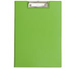 Maul A4 Portrait Clipboard with Flap and Pen Loop, Neon Green PVC