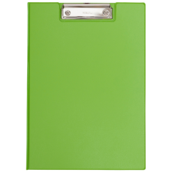 Porte-bloc à rabat Maul A4 portrait avec boucle-stylo PVC néon vert