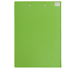 Maul A4 Portrait Clipboard with Flap and Pen Loop, Neon Green PVC