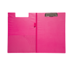 Porte-bloc à rabat Maul A4 portrait avec boucle-stylo PVC néon rose