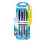 Paper Mate Flexgrip Ultra Medium Ballpoint Pen Assorted Blister 3+1 Free
