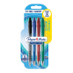 Stylo bille Paper Mate Flexgrip Ultra blister 3+ 1 gratuit assorti