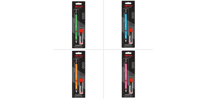 rOtring Visuclick Mechanical Pencil 2B 0.7mm assorted