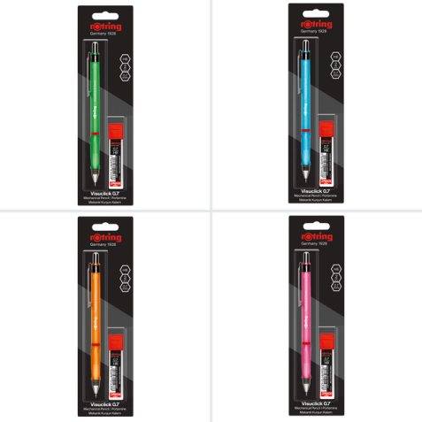 Portemine rOtring Visuclick 2B 0,7mm assorti