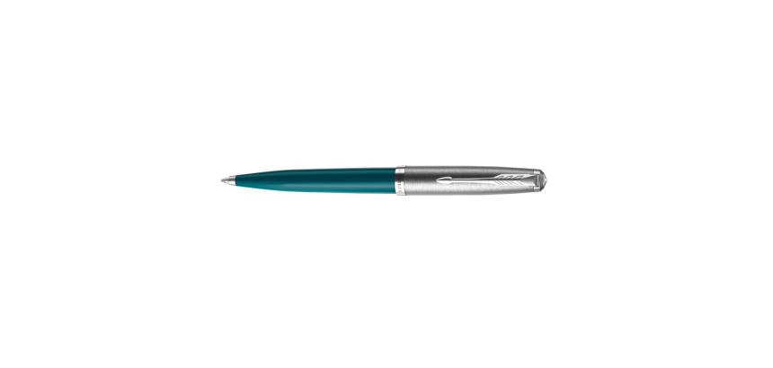 Parker 51 Teal Blue CT Medium Ballpoint Pen