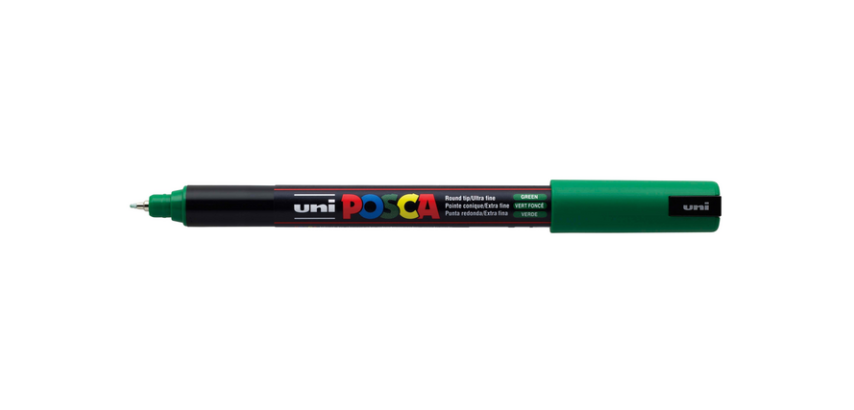 Marqueur peinture Posca PC1MR Extra Fin vert foncé