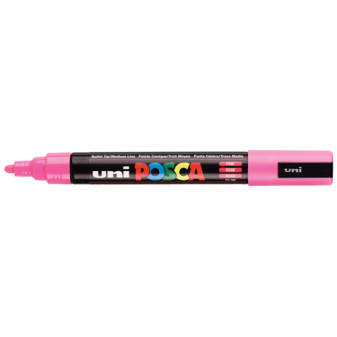 Verfstift Posca PC5M medium roze