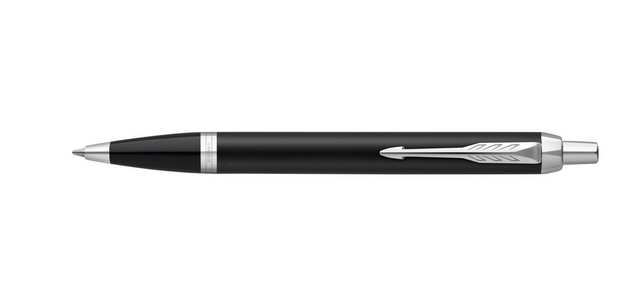 Stylo bille Parker IM Matt Black CT Medium