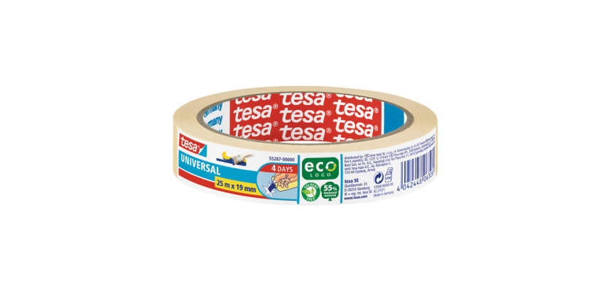 tesa® Economy masking tape 25mx19mm yellow
