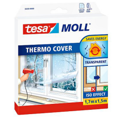 Isolatiefolie tesamoll® Thermo Cover voor ramen 1,7x1,5m transparant