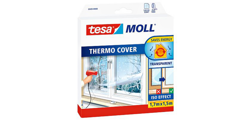 Tesamoll® Thermo Cover Isolierfolie Fenster 1,7x1,5m transparent