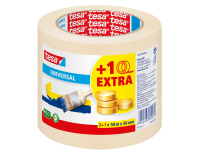 Ruban de masquage tesa® Economy 50mx30mm jaune 2+1