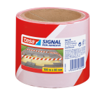 Ruban de signalisation tesa® Signal 100mx80mm rouge/blanc
