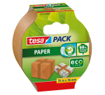 tesapack® Paper ecoLogo® Packing Tape 25mx38mm Brown