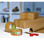 Verpakkingstape tesapack® papier ecoLogo® 25mx38mm bruin