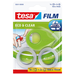Ruban adhésif tesafilm® ecoLogo® incl, ruban eco&clear 10mx19mm vert clair