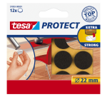 tesa® Protect Anti-Scratch Felt Ø22mm Brown 12 Pieces