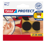 tesa® Protect Anti-Scratch Felt Ø26mm Brown 9 Pieces