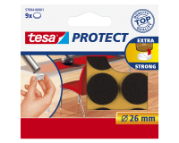 Beschermvilt tesa® Protect anti-kras  Ø26mm bruin 9 stuks