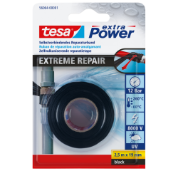 Ruban de réparation tesa® Extreme Repair 2,5mx19mm noir