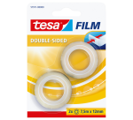 Doppelseitiges Klebeband tesafilm® 7,5m x 12mm transparent 2 Rollen