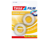 Ruban adhésif tesafilm® double face 7,5mx12mm transparent 2 rouleaux