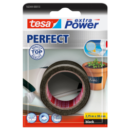 DE_Cinta adhesiva tesa textil extra power perfect 2,75 m x 38 mm negra