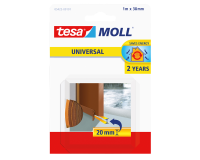 Tochtstrips tesamoll® Universal zelfklevende tbv deur 1mx38mm bruin