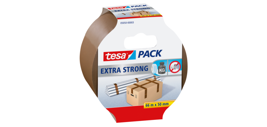 tesapack® Extra Strong Packaging Tape 66mx50mm brown