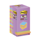 Memoblok Post-it Super Sticky 654 76x76mm color 16 stuks