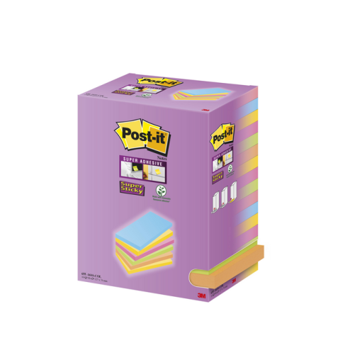 Memoblok Post-it 655 127x76mm assorti