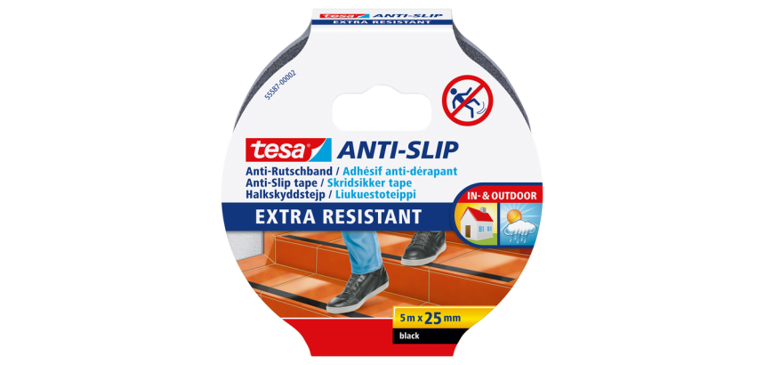 tesa® non-slip tape 5mx25mm black