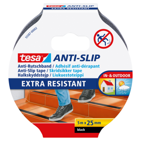 Anti-slip tape tesa® 5mx25mm zwart