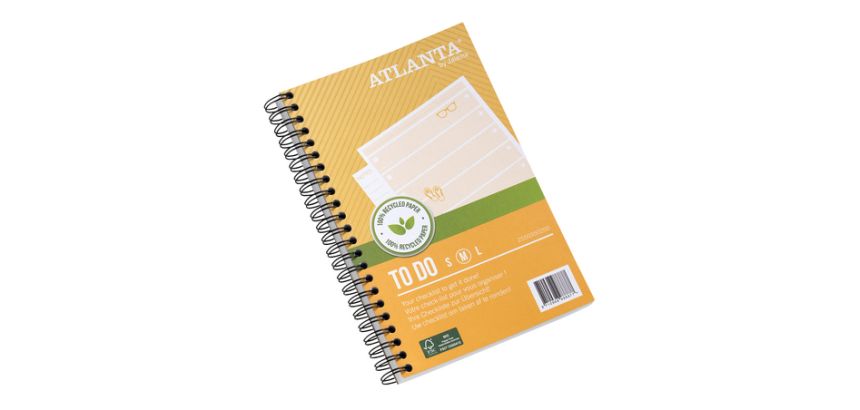 Things To Do Djois Atlanta Summer recyclé 195x125mm 100 feuilles 70g jaune 2 pièces