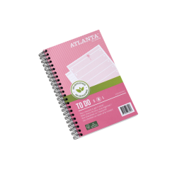 Things to do Djois Atlanta recycled papier Tropical 125x195mm 100 vel 70gr roze 2 stuks