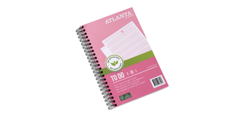 Things To Do Djois Atlanta Tropical recyclé 195x125mm 100 feuilles 70g rose 2 pièces