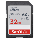 Carte mémoire Ultra SanDisk SDHC UHS-I  32 Go Classe 10
