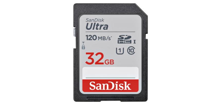 Ultra SDHC UHS-I SanDisk 32GB Memory Card - class 10
