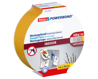 Montagetape tesa® Powerbond Indoor dubbelzijdig klevend 5mx38mm wit