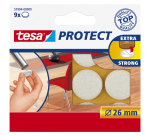 Feutrine anti-rayures tesa® Protect Ø26mm blanc 12 pièces