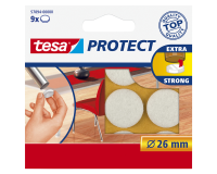 Beschermvilt tesa® Protect anti-kras  Ø26mm wit 12 stuks